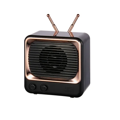 Dw02 Rétro TV Look Bluetooth 5.0 Haut-parleur/TF Radio Haut-parleur Bluetooth rechargeable